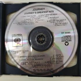 117唱片光盘 CD:JOURNEY JOURNEY S GREATEST HLTS CD  一张碟盒装