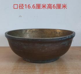声音悦耳的厚重响铜碗11183