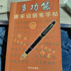 多功能唐宋词钢笔字帖