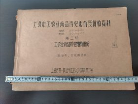 【经济文献】上海市工农业商品历史比价及价格资料(百货类 文化用品类)(抗战前1930年一1936年，解放后1950年一1955年)工农业商品历史价格部分(内容翔实，是研究上海市早期经济、物价的珍贵资料)八开 上海市第一商业局工农比价调研办公室 1956年5月(一大厚册内容全)(品相如图自定)