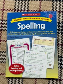 【英文】Week-by-Week Homework Packets: Spelling（Grades 3） 品相自鉴