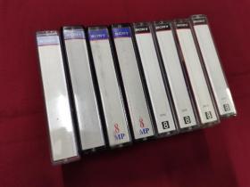 日本原装索尼小型录像带8盘合拍