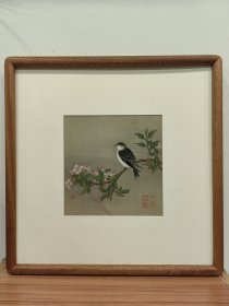 清代花鸟镜框