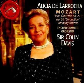 RCA原版唱片(RCA Red Seal)
￼Alicia De Larrocha（艾丽西亚 德 拉罗查） - Mozart Piano Concertos No 22 & 26 
ENGLISH CHAMBER ORCHESTRA
SIR COLIN DAVIS（戴维 柯林斯）