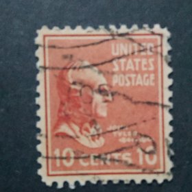 美国邮票 1938年历届总统-泰勒 1枚销