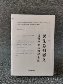 民法总则要义：规范释论与判解集注