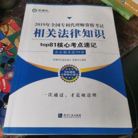 2019年全国专利代理师资格考试 相关法律知识top81核心考点速记