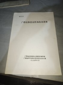 广西壮族自治区海岛名录表