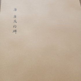 唐茂约碑（包邮）