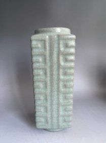 宋汝窑四方宗师瓶