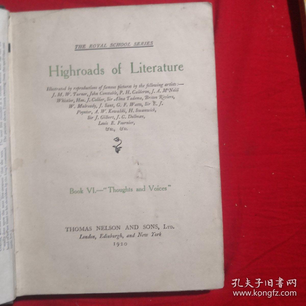 点击查看原图 皇家学校系列---文学的高峰<思想与声音>英文原版
