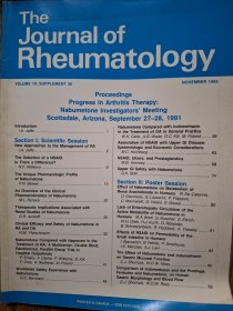 the journal of rheumatology 风湿学杂志 1992