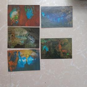 中国上海人民美术出版社印行明信片(5张)+昆明湖等5张明信片[共10张合售]