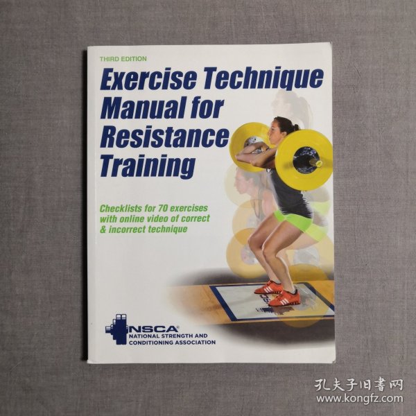 Exercise Technique Manual for Resistance Training 抗阻训练技巧 : 美国国家体能协会专用指导手册 第三版 英文原版