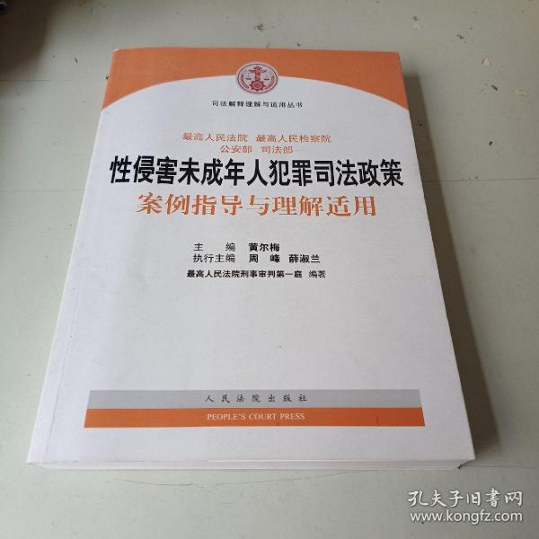 司法解释理解与适用丛书：性侵害未成年人犯罪司法政策案例指导与理解适用