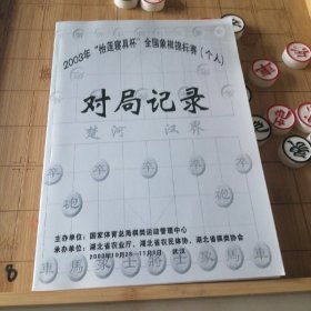 2003年 怡莲寝具杯 全国象棋锦标赛（个人）