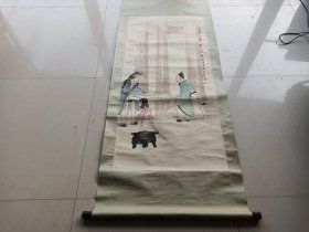 一副傅抱石人物画