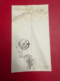 实寄封：1961-9-28 普11 革命圣地图案（12-7）8分 延安宝塔山 双戳 投递员戳