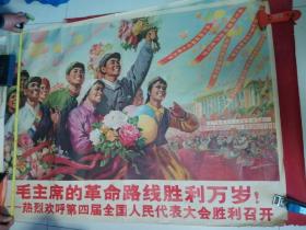 毛主席的革命路线胜利万岁，热烈欢呼第四届全国人民代表大会胜利召开（看图）