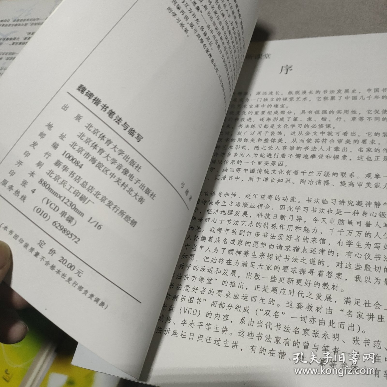 “双名”书法视听课堂：魏碑楷书笔法与临写-(弓超主讲；名帖解析图书；《张猛龙碑》折页小全张)