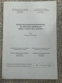 ETUDE PALYNOSTRATIGRAPHIQUE DU DEVONIEN INFERIEUR DANS L'OUEST DE L'EUROPE