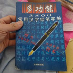 多功能3500常用汉字钢笔字贴