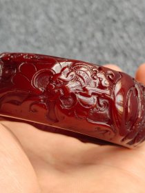 老蜜蜡手镯，包浆醇厚自然完美