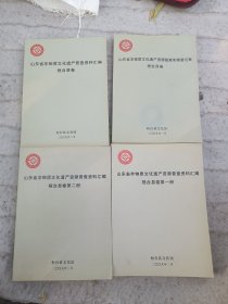 山东省非物质文化遗产资源普查资料汇编（桓台县卷第一、二册）+山东省非物质文化遗产普查资料汇编（桓台县卷）+山东省非物质文化遗产资源线索实物登记表（桓台县卷）四册