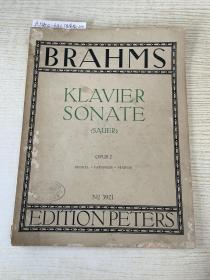 BRAHS KLAVIER SONATE(民国时期版)
<SAUER >
OPUS 2