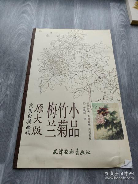 梅兰竹菊小品（实用白描画稿 原大版）