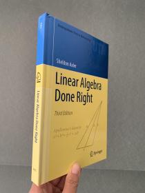 现货 Linear Algebra Done Right (Undergraduate Texts in Mathematics) 英文原版  线性代数应该这样学（第3版）