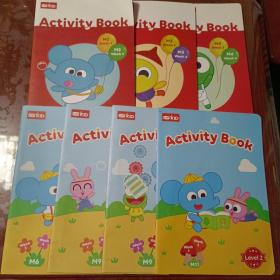 VIP KID英语Activity Book Level 2:M2 week1、week2;M3 week3、week4;M4 week3、week4;M6 week3、week4、M9 week1、week2；M9 week3、week4；M11 week1、week2（七本合售）