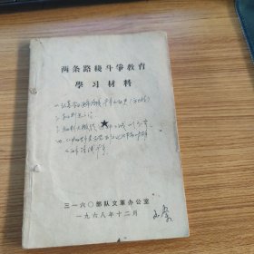 两条路线斗争教育学习材料