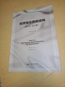 投资优化供给结构：做什么？怎么做？正版书