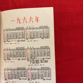 新农知识手册。66-70年代。我国各省、自治区、直辖市面积人口表、中国历史年代表、长用度量衡换算表，风力等级表，啥叫降雨量以及1966年至1970年年历及各节气内容。