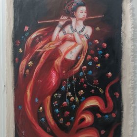 曾浩人物,纯手绘油画