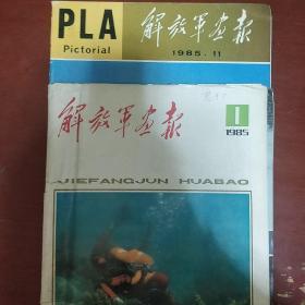 《解放军画报》1985年第1.11期 两册合售 8开 解放军画报出版社 页码全 私藏 书品如图