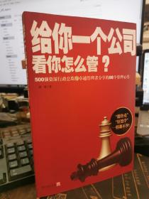 给你一个公司看你怎么管？【内页全新，无涂画笔记】