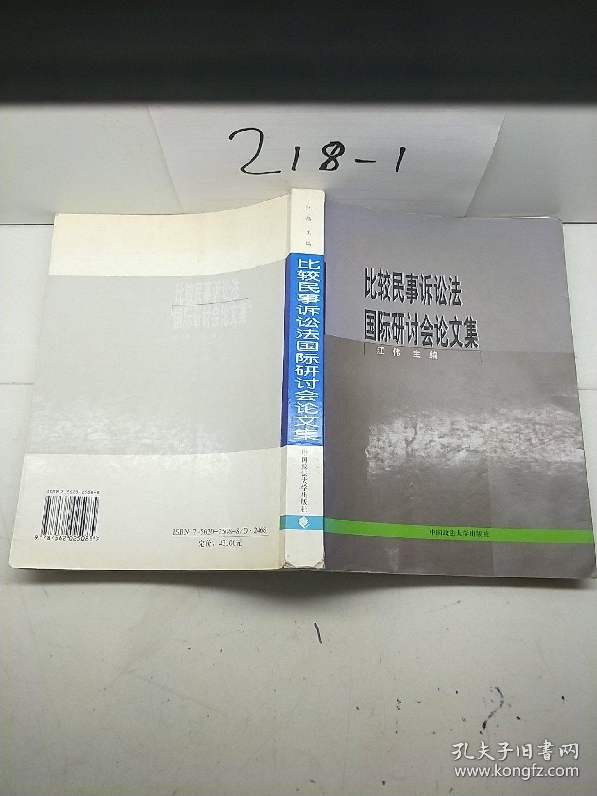 比较民事诉讼法国际研讨会论文集