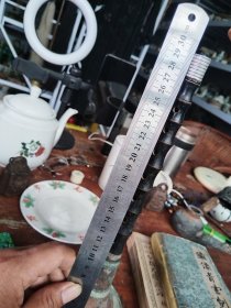 老唢呐。看包浆年份够老的。按图发货！尺寸如图所示杆子没看到裂