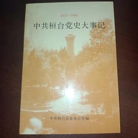 中共桓台党史大事记1921--1987