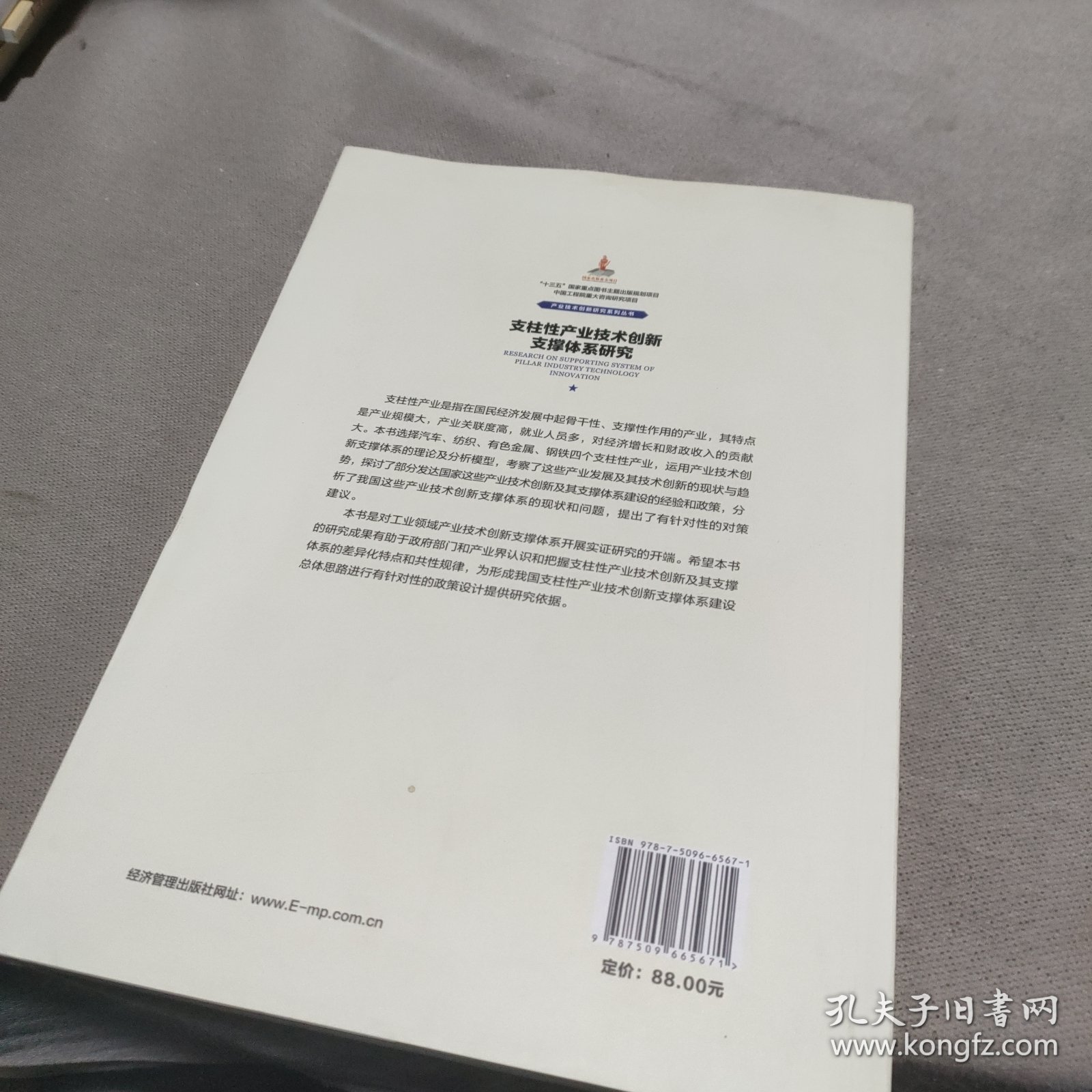 支柱性产业技术创新支撑体系研究