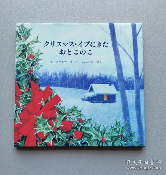 精装日文绘本 クリスマス・イブにきたおとこのこ 田口智子绘图