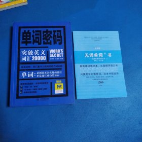 单词密码：突破英文词汇20000（附无词单词书品佳）