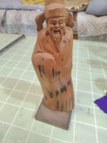 根雕（财神报喜）