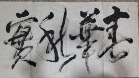 张宏军，国家一级书法家，（春华秋实），画芯尺寸为，100*53