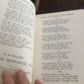 The writings of Matthew prior vol I: poems on several occasions  vol II: dialogues of the dead 马修·普赖尔作品集  诗集和死亡对话等散文（全二册）