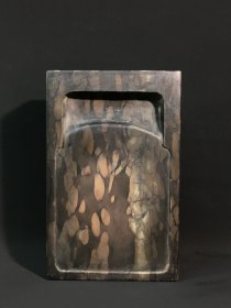 旧藏松皮纹歙砚款：梅景书屋珍藏(吴湖帆）