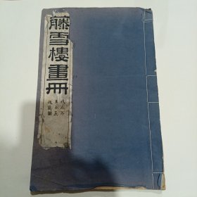 民国超大开本《藤雪楼画册》自纸线装一册全，赵半跛（赵润）著，倣宋聚珍新法珂羅版印，民国十八年三月初版，尺寸：33.3*21.5《藤雪楼画册》