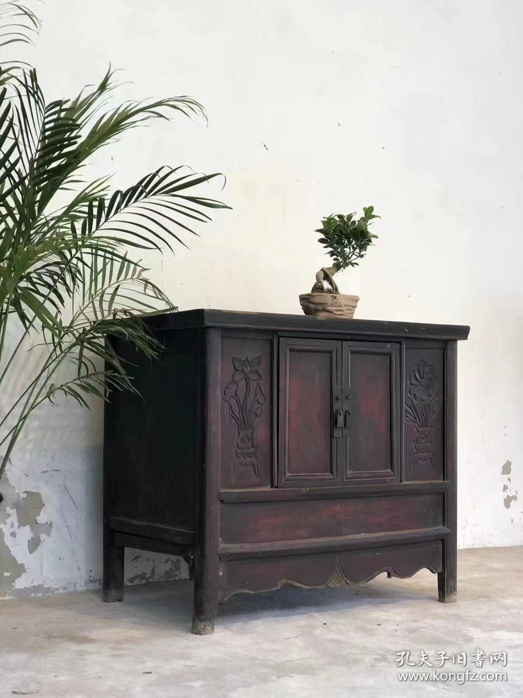清代，老榆木书桌，全品